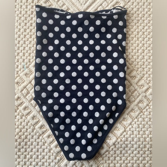 Zara: Polka Dot Strapless Bodysuit - Picture 3 of 7